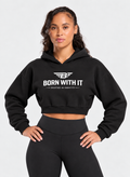 BORN WITH IT™ ESSENTIAL CROPPED HOODIE
