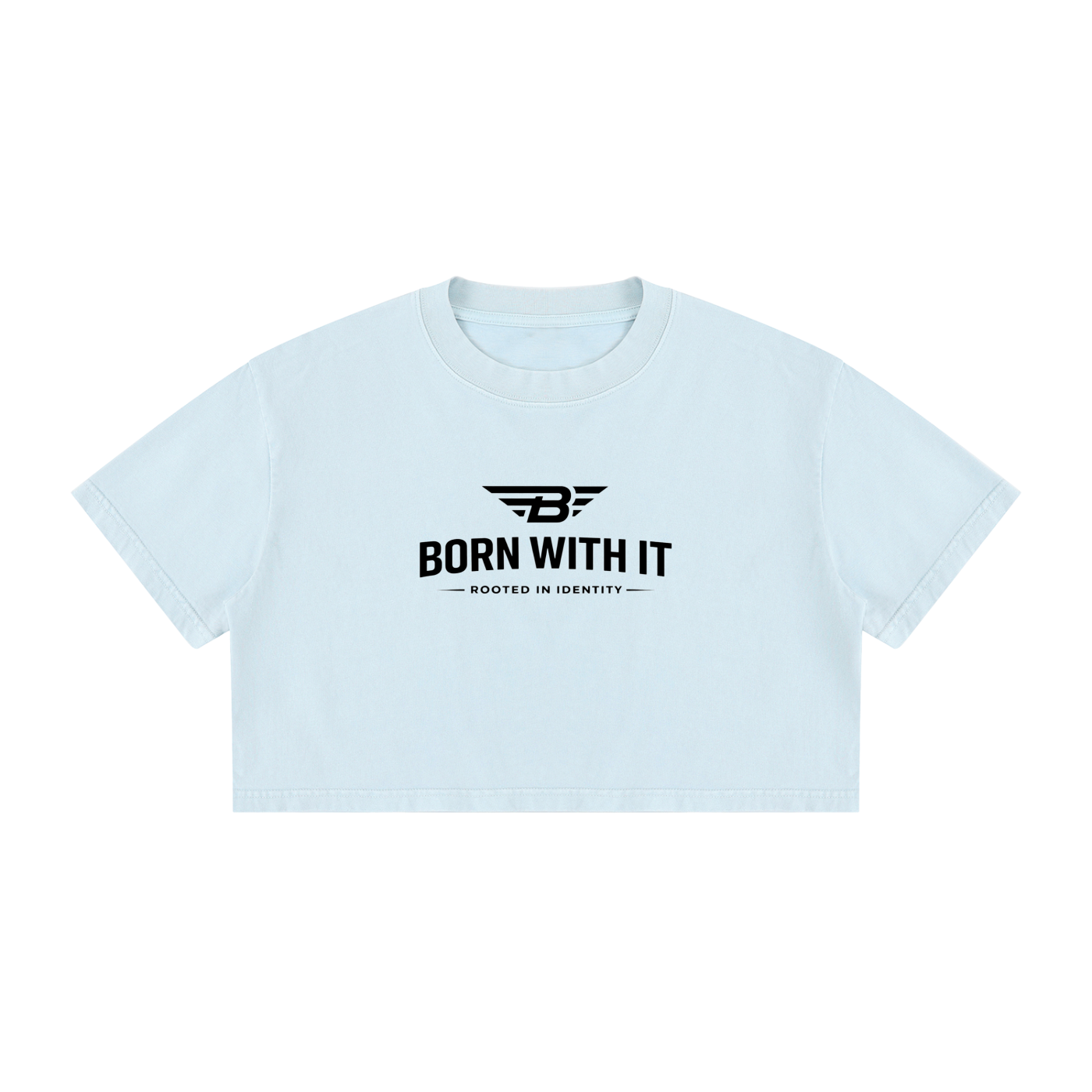 Women's Mineral Wash Cotton Crop T-Shirt