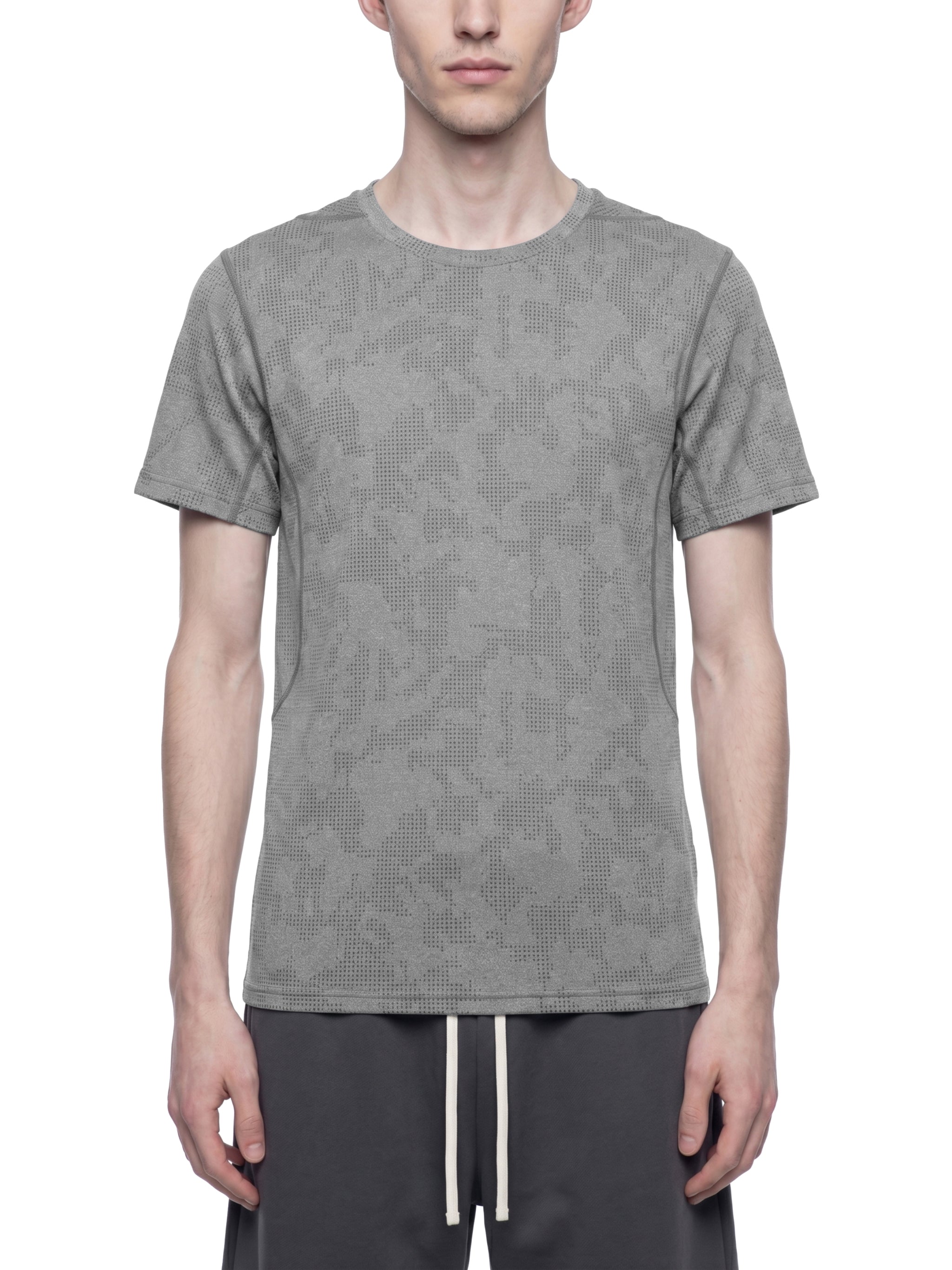 Men's Jacquard Slim Mesh T-Shirt