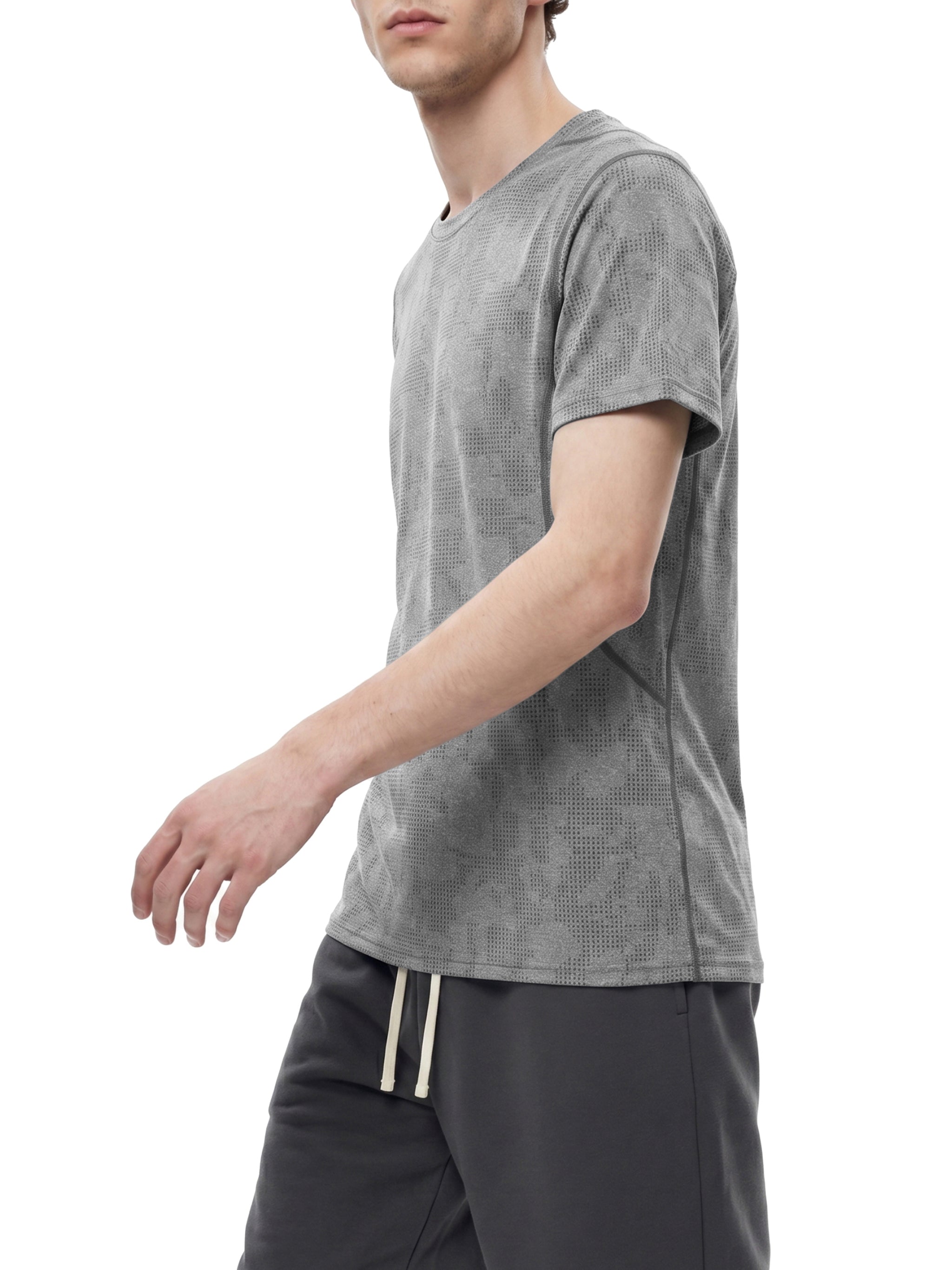 Men's Jacquard Slim Mesh T-Shirt