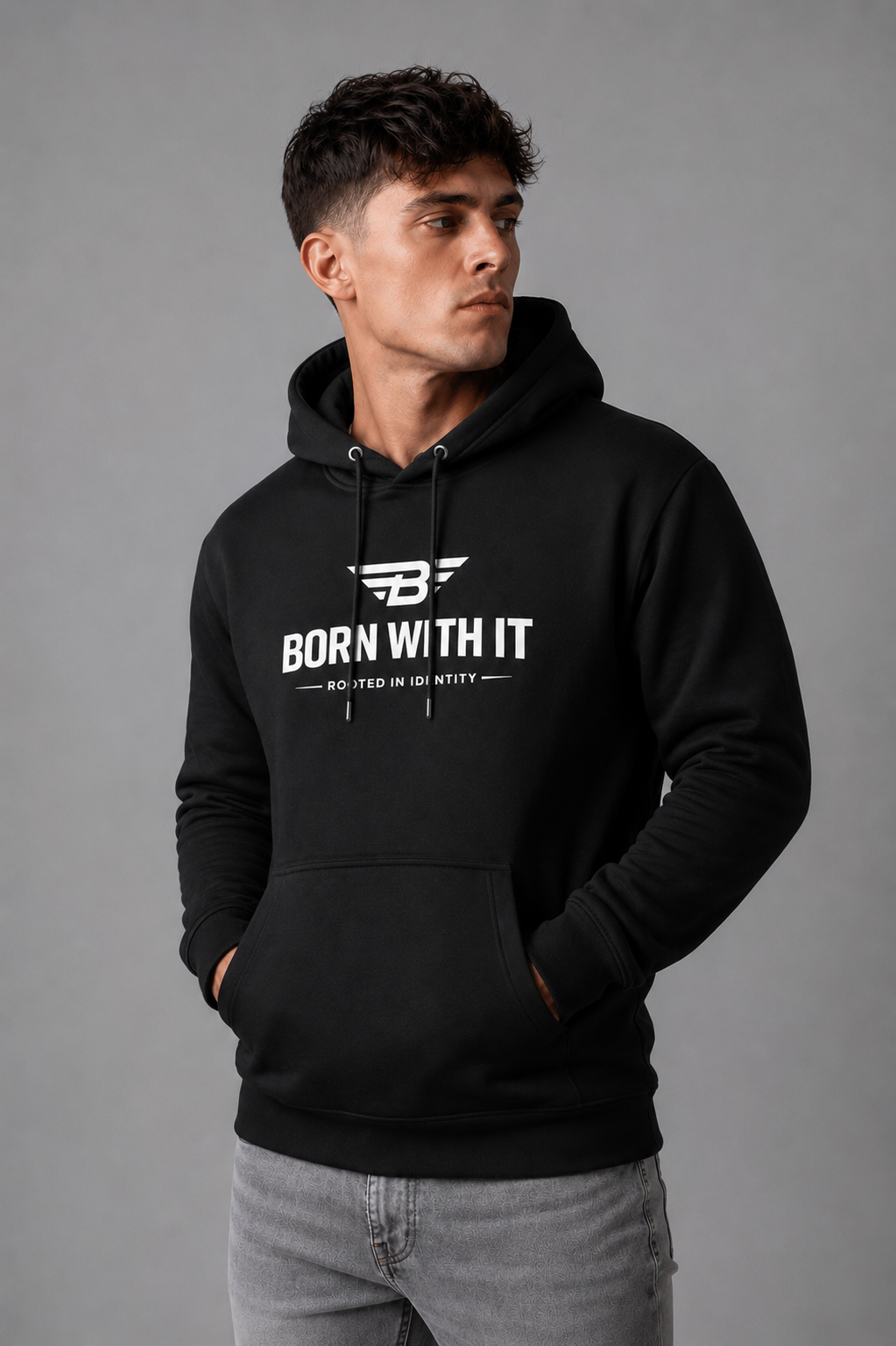 BORN WITH IT SIGNATURE HOODIE