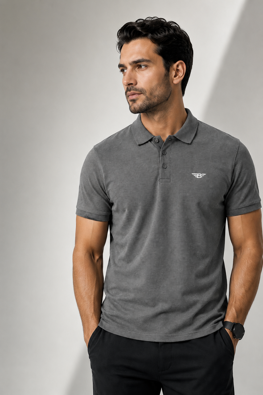 THE GREY PIGUE POLO SHIRT